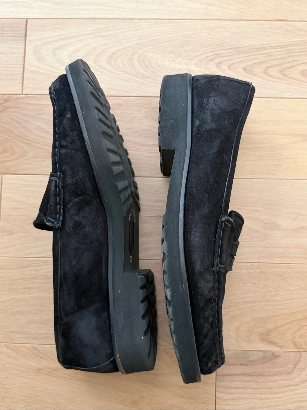 Women’s Black Suede Slip-On Loafers